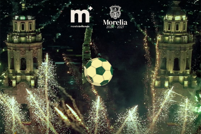 Espectáculo de luces en la Catedral de Morelia