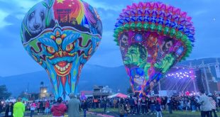 lobos de cantoya gigantes en el festival de Paracho Michoacan 2026