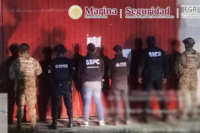 Secretario de Seguridad y Protección Ciudadana Omar García Harfuch durante informe de seguridad.