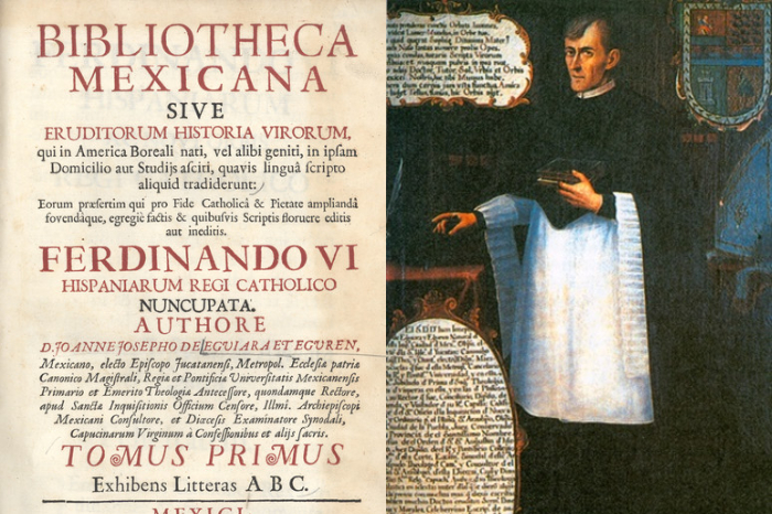 Retrato ilustrado de Juan Jose de Eguiara y Eguren rector y sabio novohispano