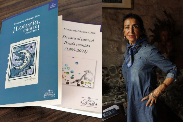 Retrato de la poeta mexicana Margarita Vazquez Diaz ganadora del Premio Erendira en literatura