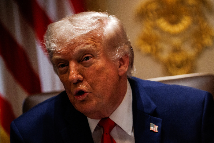 El presidente Donald Trump en una reunión de seguridad nacional en la Casa Blanca.