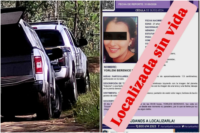 Listón de acordonamiento policial de la Fiscalía General del Estado resguardando una zona carretera en Michoacán.