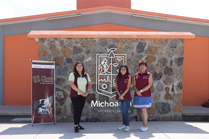 Fachada de uno de los Centros LIBRE de la Seimujer en Morelia.
