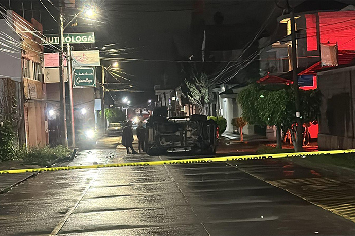 Operativo policial en la zona de resguardo tras ataque armado en el Barrio La Magdalena.