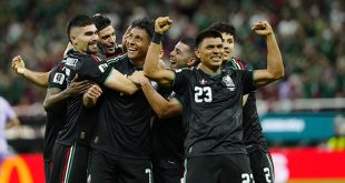 Selección mexicana celebrando la victoria de 1-0 ante Corea del Sur en el Estadio Guadalajara durante el Mundial 2026.