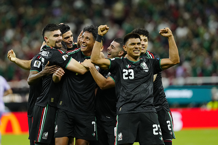 Selección mexicana celebrando la victoria de 1-0 ante Corea del Sur en el Estadio Guadalajara durante el Mundial 2026.