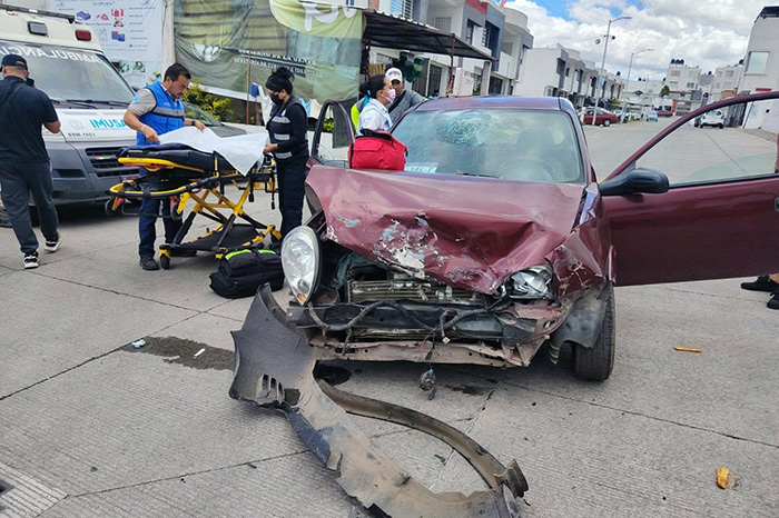 Accidente en Jardín de la Montaña en Morelia