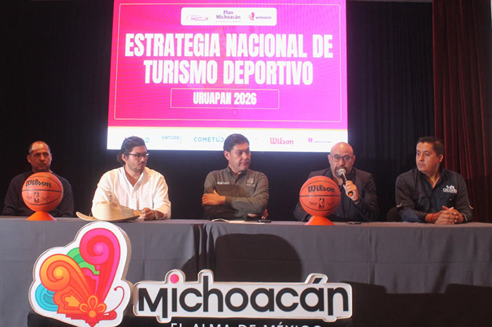 Presentación oficial de la Copa Nacional Federada de Baloncesto 2026 que se llevará a cabo en el municipio de Uruapan, Michoacán.