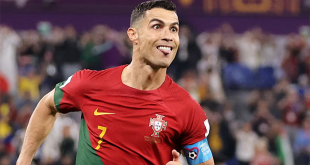 El delantero y capitán luso Cristiano Ronaldo en el Mundial durante un entrenamiento con la selección de Portugal.