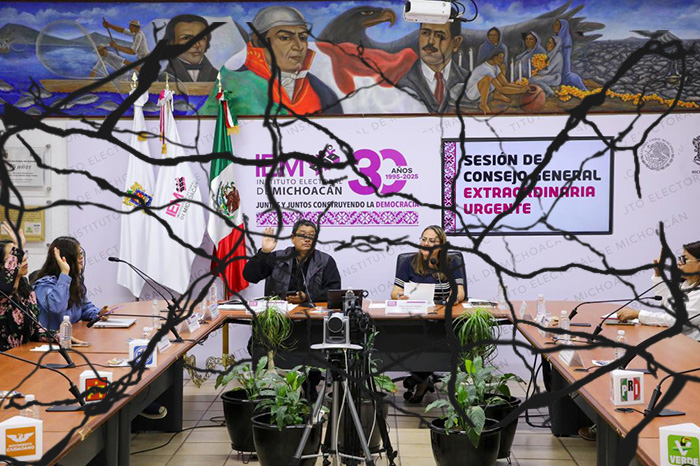 Sesión del Consejo General del INE donde se votó la remoción de los integrantes del Instituto Electoral de Michoacán.