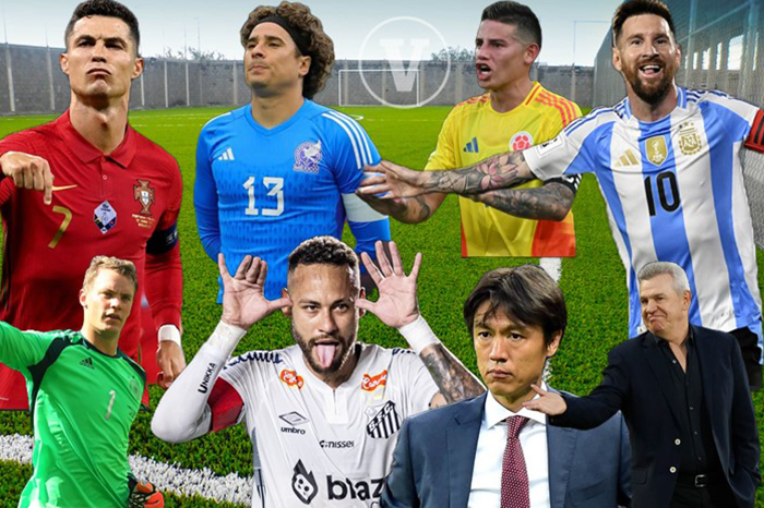 Futbolistas de élite que participan en múltiples copas del mundo a lo largo de su carrera.