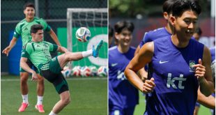 Jugadores de la Selección Mexicana entrenando en Guadalajara de cara a buscar su clasificación a la ronda de dieciseisavos.