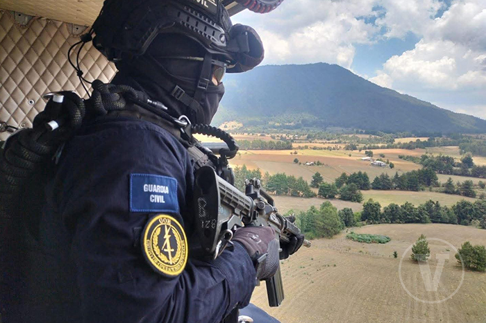 Operativo aéreo tras ataque a policías en Nahuatzen.