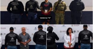 Despliegue de fuerzas federales y ministeriales durante la captura de fugitivos con orden de extradición a Estados Unidos.