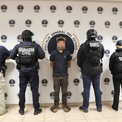 Alexander "N", el día de su captura en el municipio de Tacámbaro.