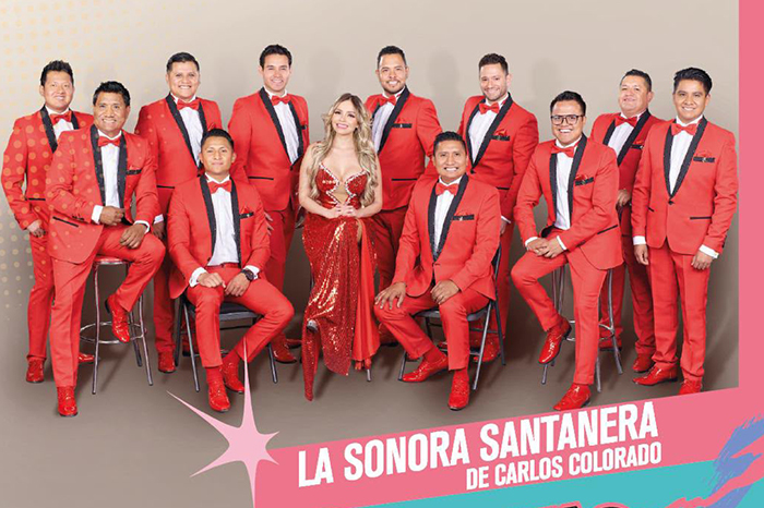 Integrantes de La Sonora Santanera de Carlos Colorado.