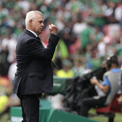 El seleccionador Javier Aguirre en el primer partido de México en el Mundial 2026.