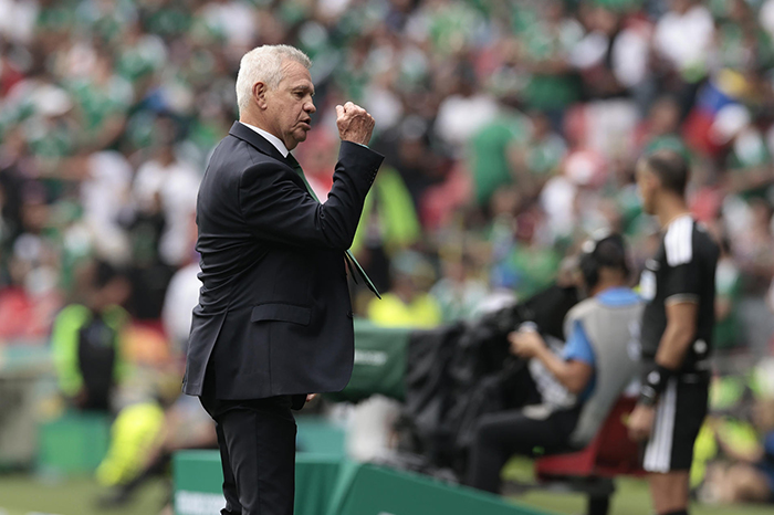 El seleccionador Javier Aguirre en el primer partido de México en el Mundial 2026.