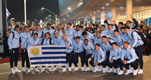 Selección de Uruguay viaja a México para el Mundial de fútbol