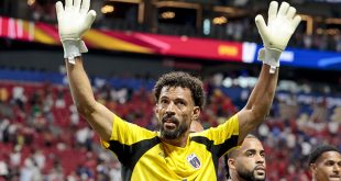 Vozinha, el arquero de Cabo Verde, durante su histórica actuación ante la selección de España en el Mundial.