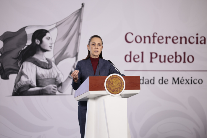 Claudia Sheinbaum en conferencia matutina hablando sobre la condena de Ismael El Mayo Zambada
