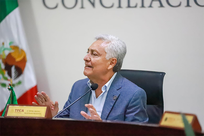 El magistrado Cristóbal Arias Solís, presidente del Tribunal Federal de Conciliación y Arbitraje.