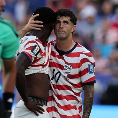 Folarin Balogun, delantero de Estados Unidos, durante un partido del Mundial.