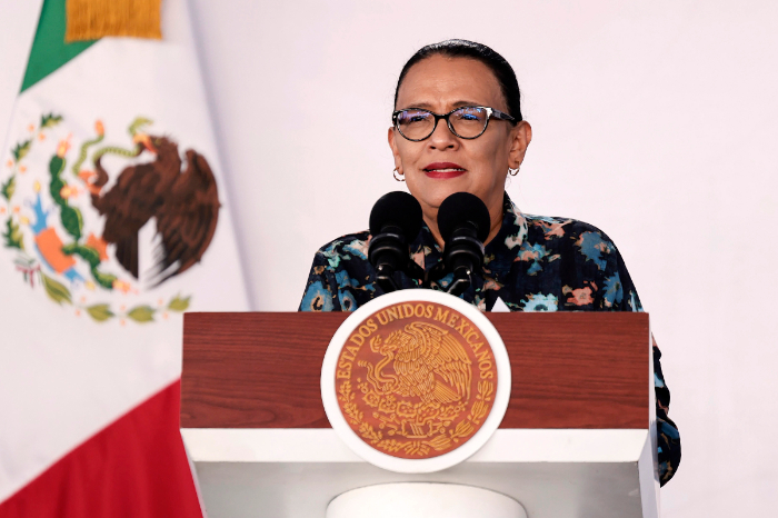 Conferencia de prensa con Rosa Icela Rodríguez y Omar García Harfuch sobre el caso de violencia a periodistas