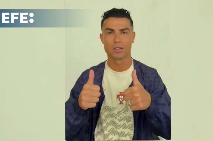 Cristiano Ronaldo envía mensaje de apoyo a niño herido en Venezuela.
