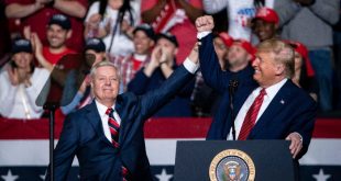 Senador Lindsey Graham durante una sesion en el Senado de Estados Unidos