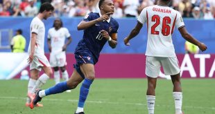 Kylian Mbappé en el partido contra Inglaterra.