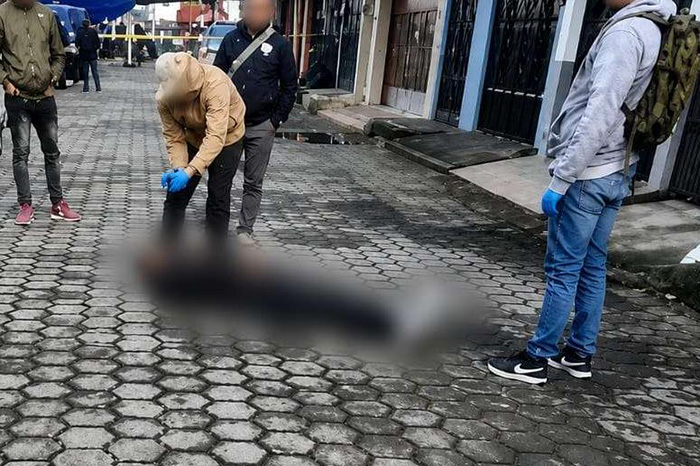 Operativo policiaco tras homicidio en la zona Centro de Paracho