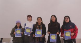Artistas urbanas participando en la convocatoria “Existir, resistir y crear” en la ciudad de Morelia.