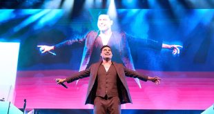 Carlos Rivera durante el cierre de su gira de conciertos por España