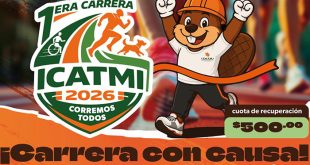 Póster oficial de la Carrera con Causa organizada por el Icatmi en Paseo Altozano de Morelia