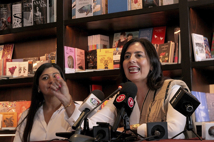Gabriela Molina en rueda de prensa.