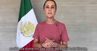 La presidenta Claudia Sheinbaum durante su mensaje sobre la importancia diplomática de asistir a la final del Mundial en Nueva York.
