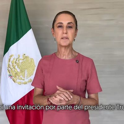 La presidenta Claudia Sheinbaum durante su mensaje sobre la importancia diplomática de asistir a la final del Mundial en Nueva York.