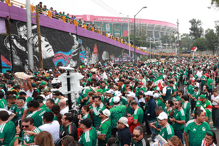 Estadio Azteca nublado antes del partido México-Inglaterra por la Copa Mundial 2026