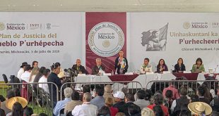 Presidenta de México Claudia Sheinbaum en Cherán.
