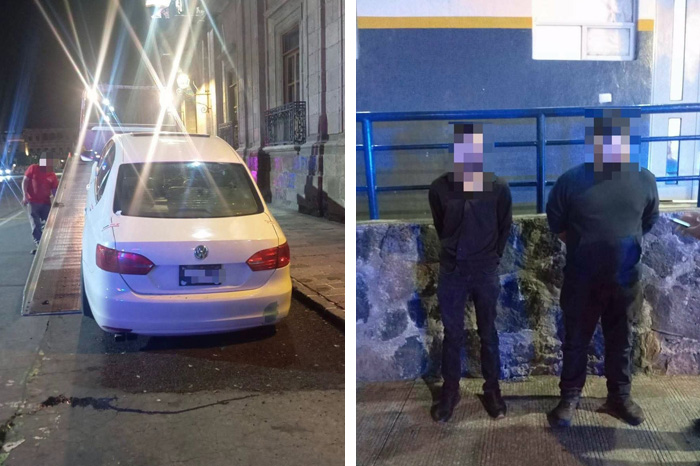 Unidades de la Policía Morelia y agentes de seguridad en patrullaje.