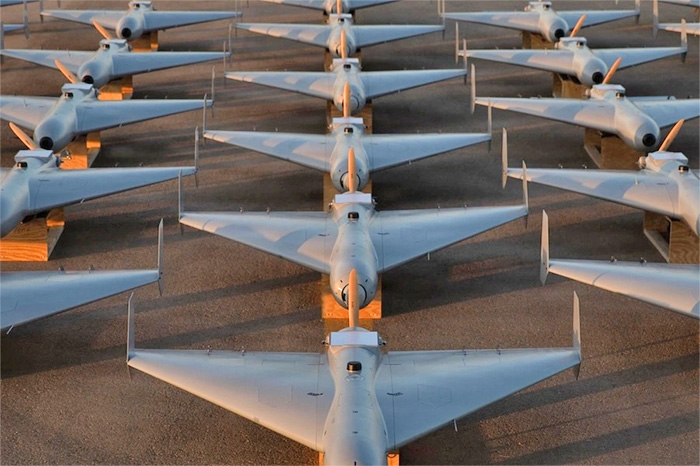 Drones militares y sistemas no tripulados operados por las fuerzas armadas de Estados Unidos.