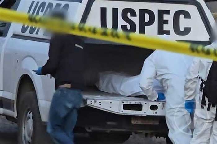Zona acordonada por autoridades policiales en Zinapécuaro, Michoacán.