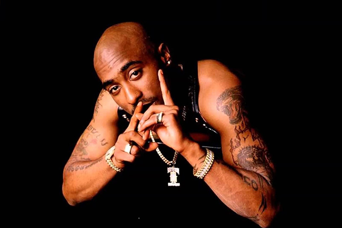 El rapero Tupac Shakur.