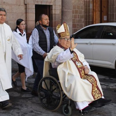 Monseñor Carlos Garfias Merlos, arzobispo emérito de la Arquidiócesis de Morelia.