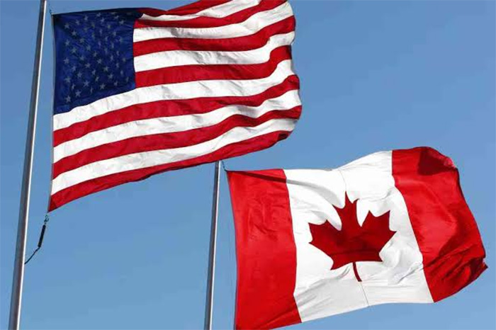 Relaciones comerciales y aranceles entre Estados Unidos y Canadá.