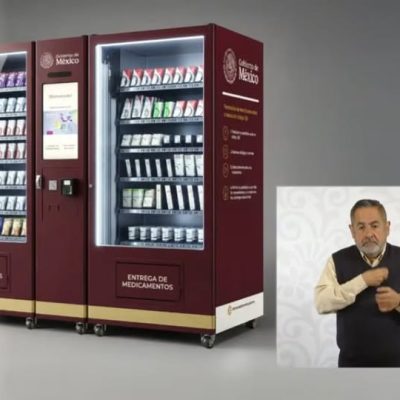 Maquinaria de despacho automático y Farmacias del Bienestar para la entrega de medicamentos en México.