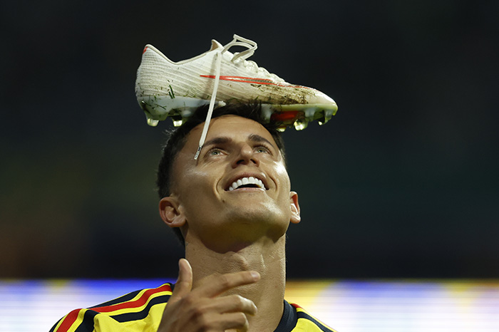 Paul Rodríguez de América celebra un gol este sábado.