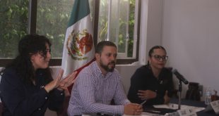 Autoridades de la CEDH Michoacán anunciando los detalles de la primera carrera inclusiva.